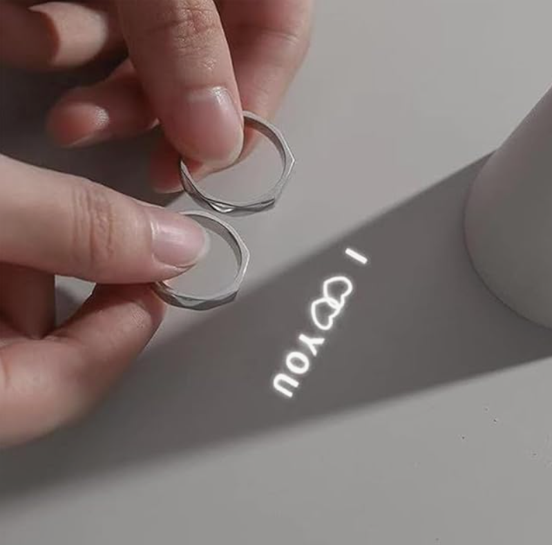 Reflekcijski prstan "I ♥ YOU"